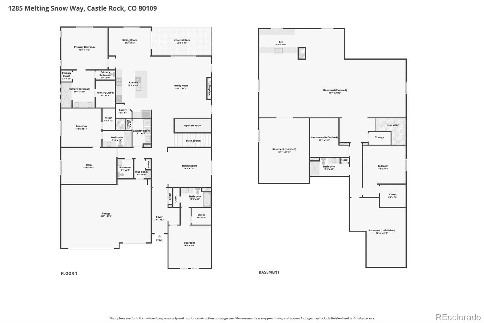 1285 Melting Snow Way Castle Rock CO 80109 | MLS #REC6963784 08202026011718 1600 47