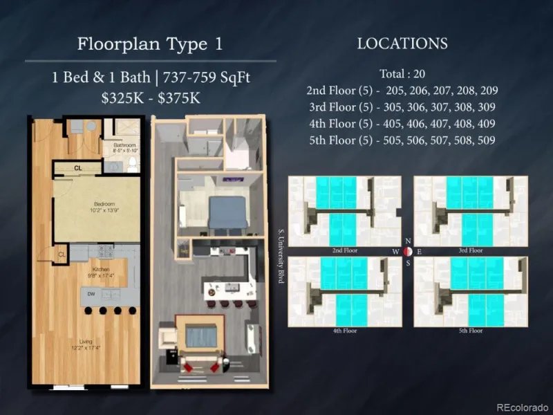 2374 S University Boulevard #307 Denver CO 80210 MLS #REC7062341 05102026033653 800 46