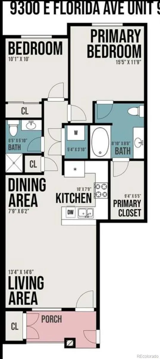 9300 E Florida Avenue #608 Denver CO 80247 MLS #REC7390972 06212026005516 537 19
