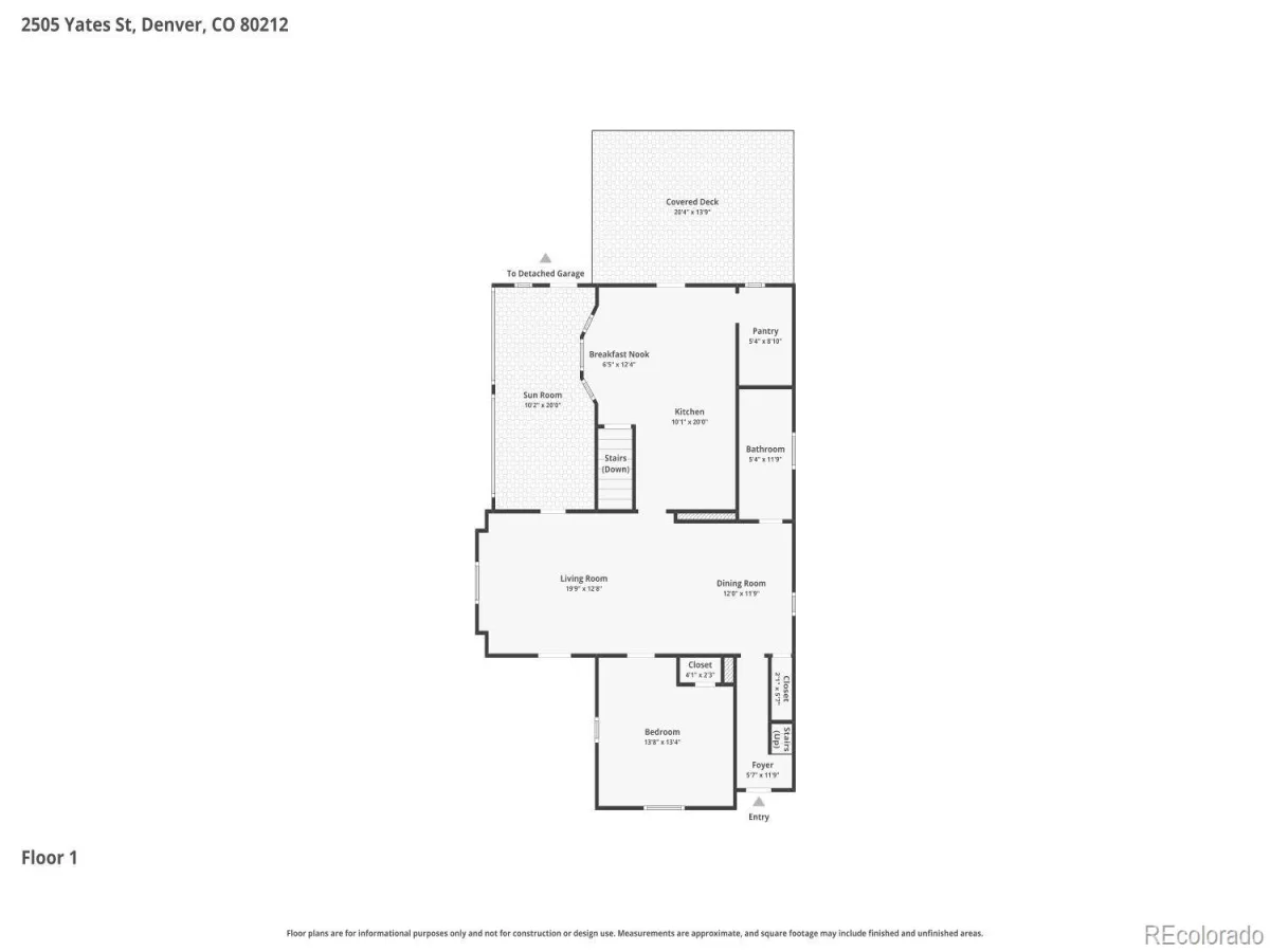 2505 Yates Street Denver CO 80212 MLS #REC7423068 06182026000014 1200 33