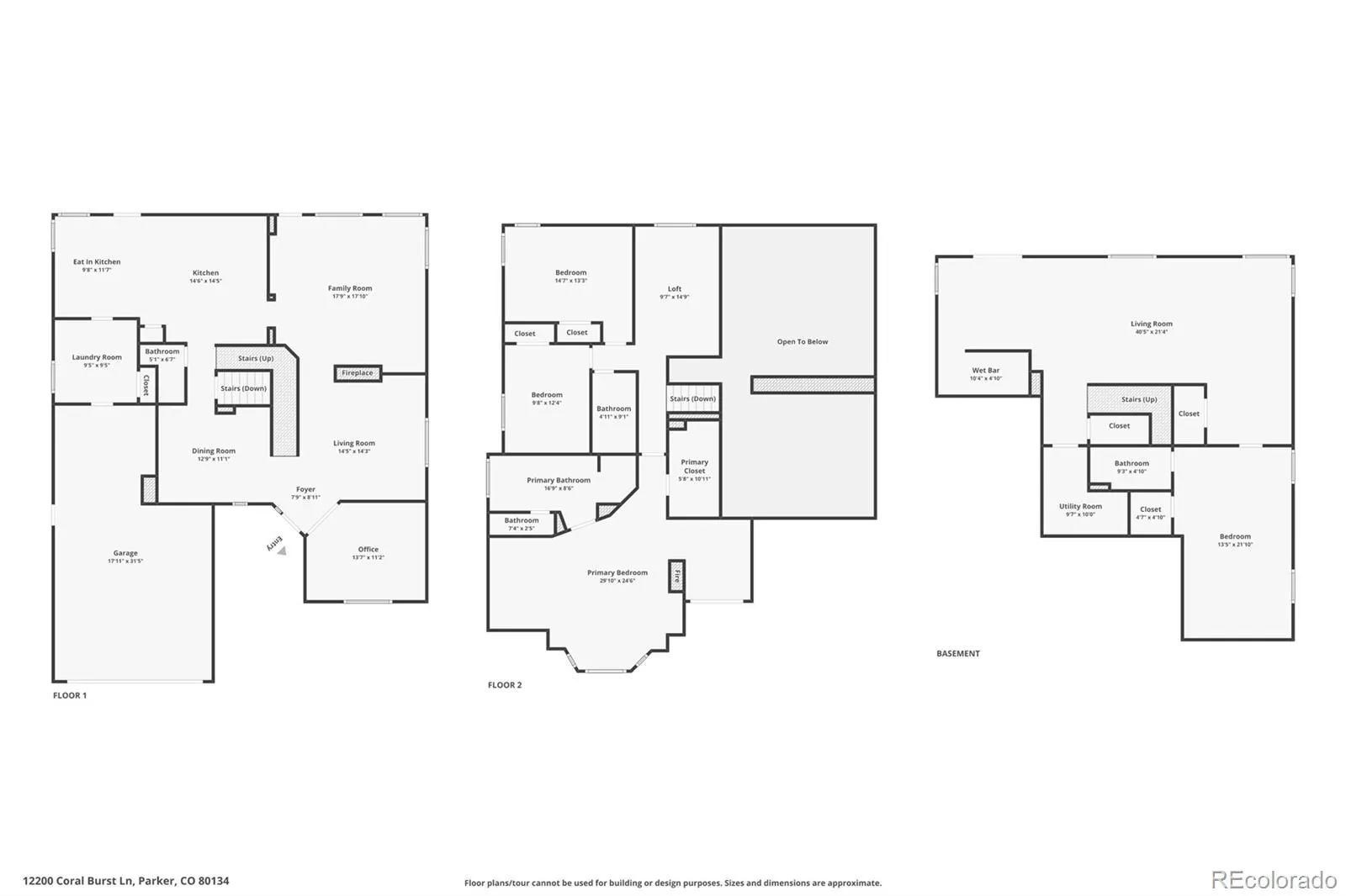 12200 Coral Burst Lane Parker CO 80134 MLS #REC7807046 05182026201453 1600 45