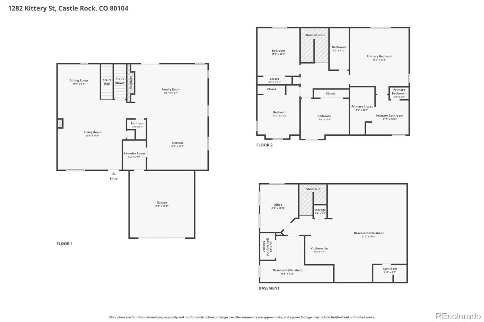 1282 Kittery Street Castle Rock CO 80104 | MLS #REC7959031 07062026001753 1600 49