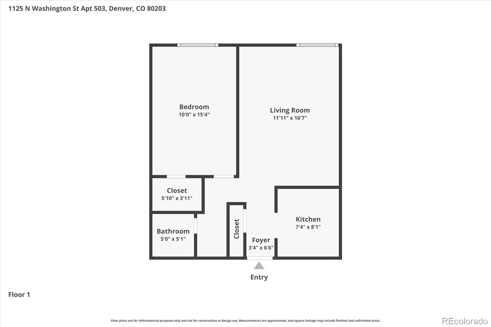 1125 N Washington Street #503 Denver CO 80203 MLS #REC8109411 04142026172031 1600 20