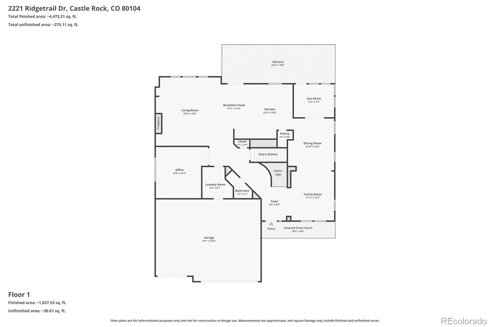 2221 Ridgetrail Drive Castle Rock CO 80104 | MLS #REC8303519 07092026215748 1600 36