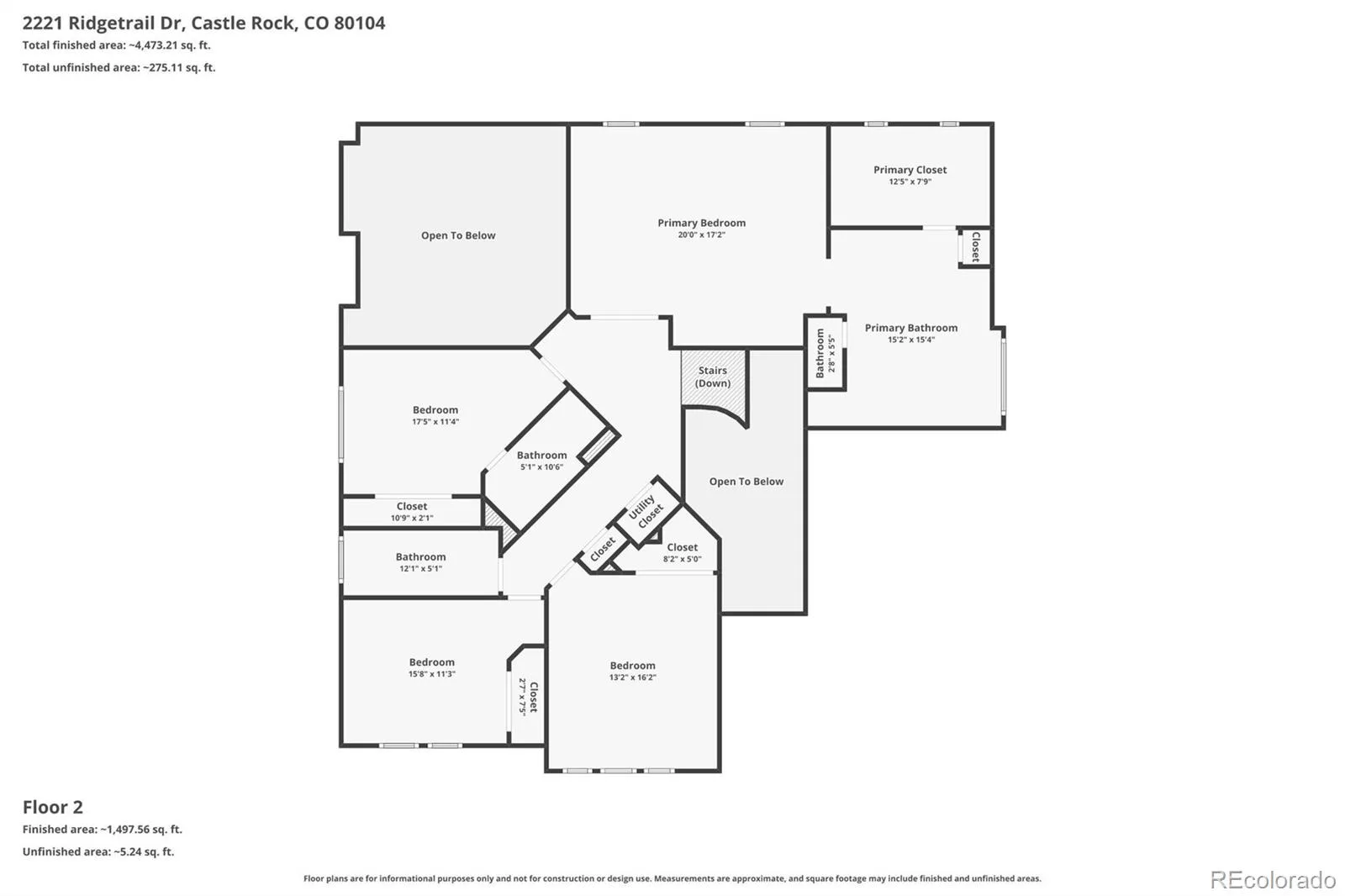 2221 Ridgetrail Drive Castle Rock CO 80104 | MLS #REC8303519 07092026215748 1600 37