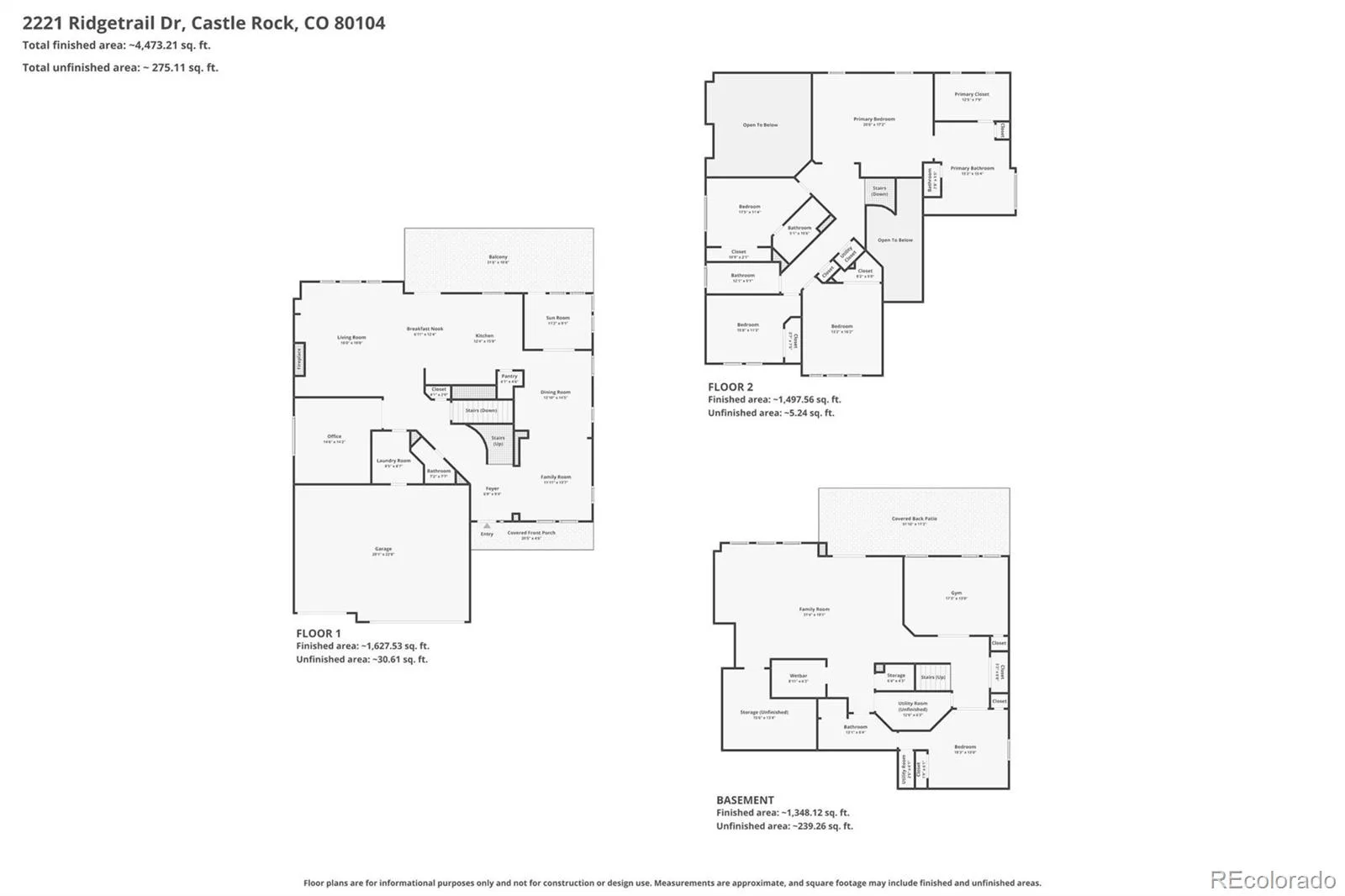 2221 Ridgetrail Drive Castle Rock CO 80104 | MLS #REC8303519 07092026215748 1600 39