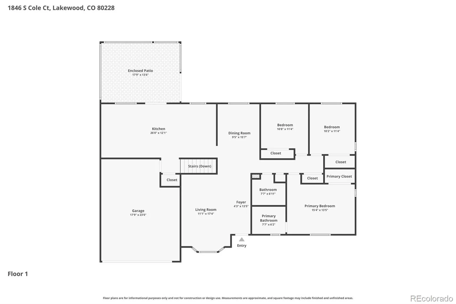 1846 S Cole Court Lakewood CO 80228 MLS #REC8485808 05212026190652 1600 27