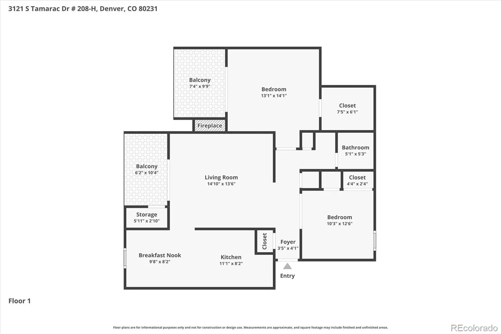 3121 S Tamarac Drive #208H Denver CO 80231 MLS #REC8666352 05262026211831 1600 23