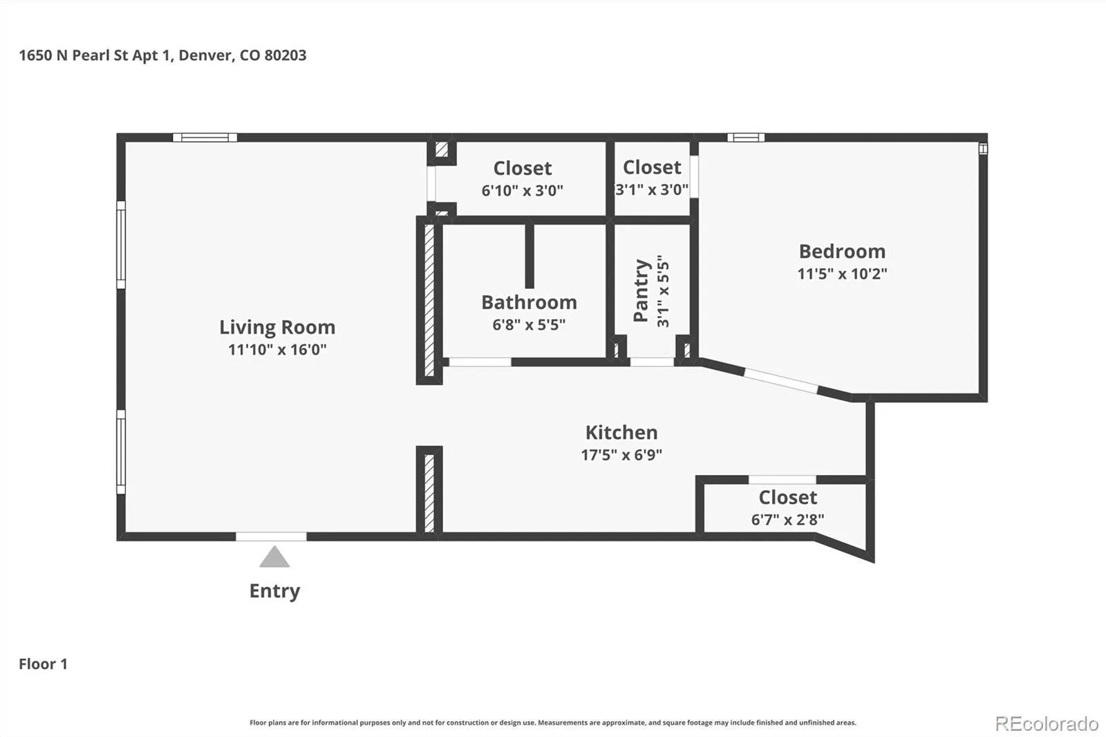 1650 N Pearl Street #1 Denver CO 80203 MLS #REC8778043 04272026203840 1600 18