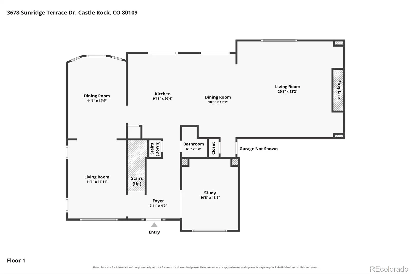 3678 Sunridge Terrace Drive Castle Rock CO 80109 | MLS #REC9105097 08062026014901 1600 39