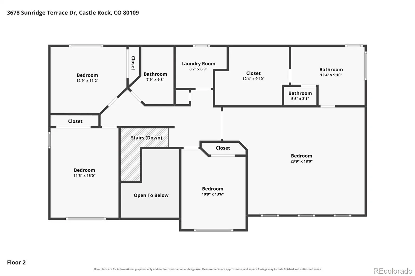 3678 Sunridge Terrace Drive Castle Rock CO 80109 | MLS #REC9105097 08062026014901 1600 40
