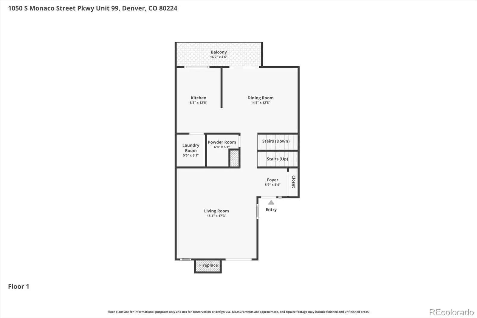 1050 S Monaco Parkway #99 Denver CO 80224 MLS #REC9258612 05222026000756 1600 33