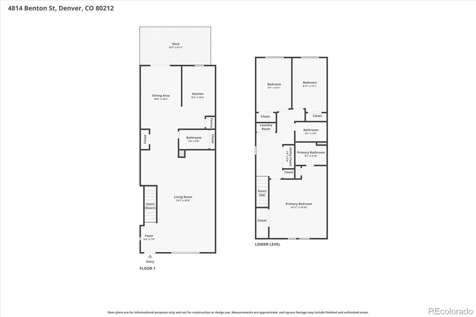 4814 Benton Street Denver CO 80212 MLS #REC9347565 05232026100540 1600 22