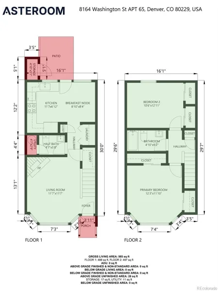 8164 Washington Street #65 Denver CO 80229 | MLS #REC9389387 08312026164953 800 15