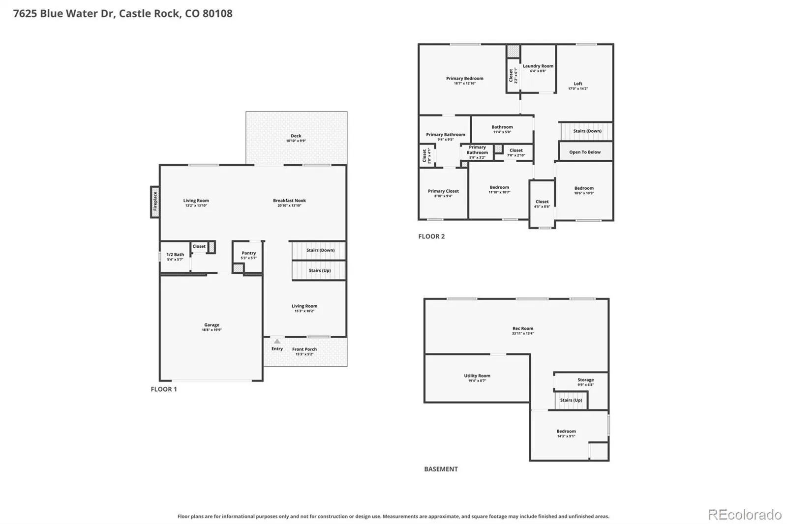 7625 Blue Water Drive Castle Rock CO 80108 | MLS #REC9454007 09012026042651 1600 30