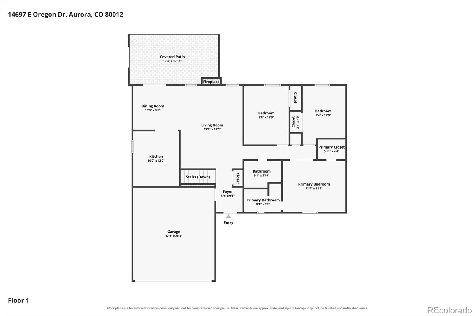 14697 E Oregon Drive Aurora CO 80012 | MLS #REC9593272 08112026215545 1600 25