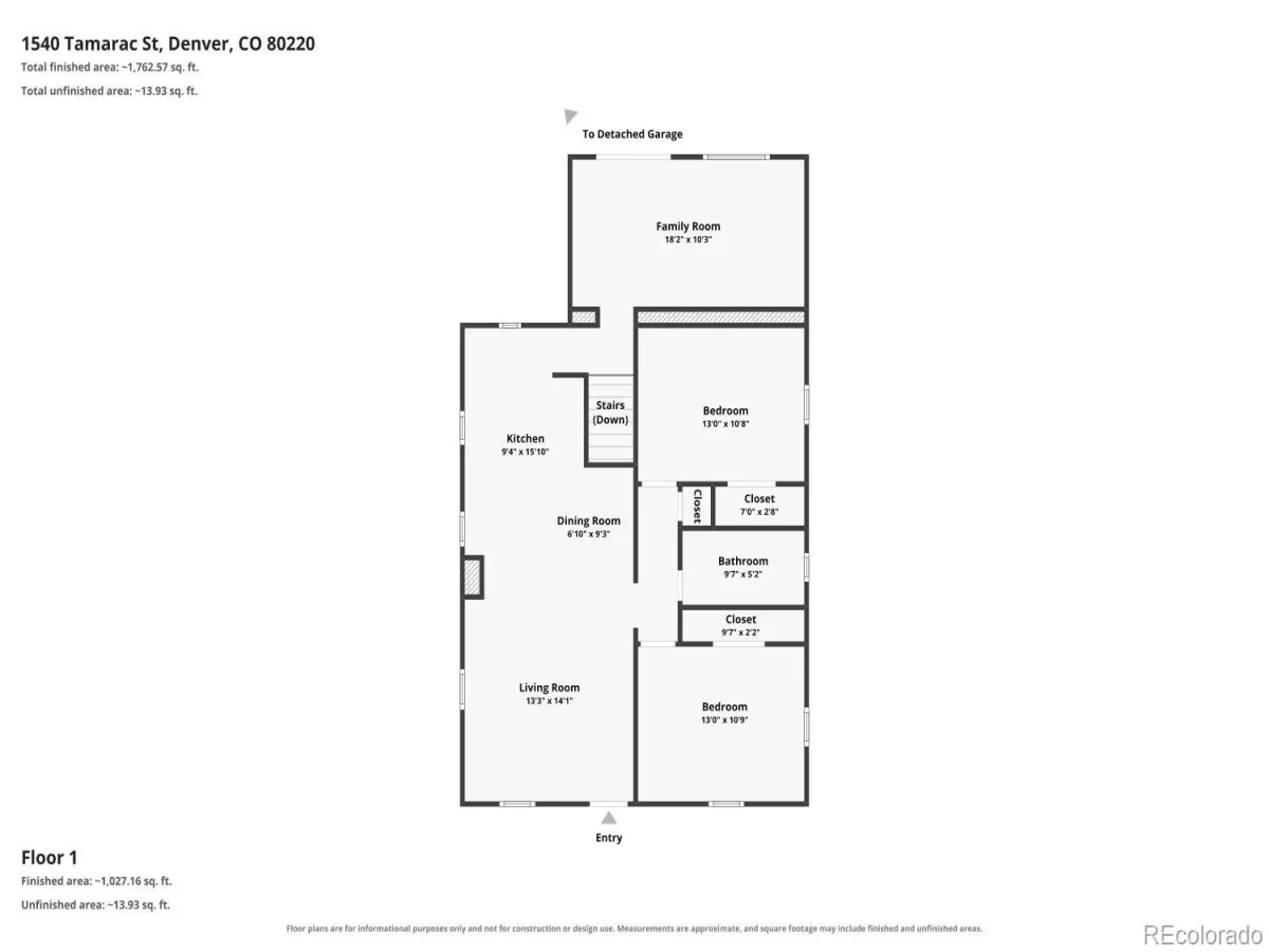 1540 Tamarac Street Denver CO 80220 | MLS #REC9835701 09242026035119 1200 28