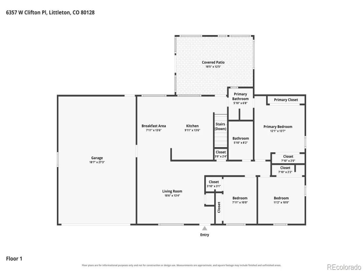 6357 W Clifton Place Littleton CO 80128 | MLS #REC9925859 08282026202119 1200 26