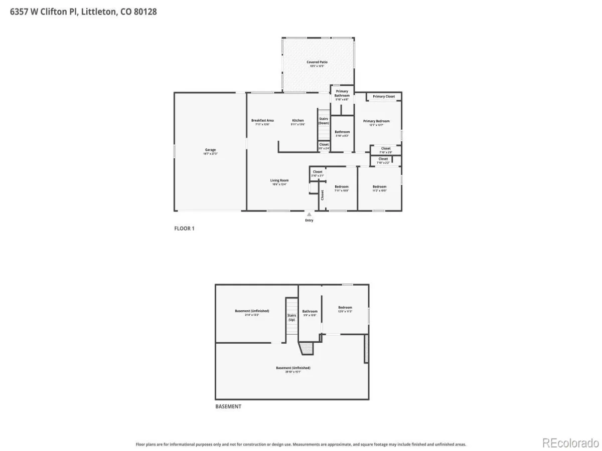 6357 W Clifton Place Littleton CO 80128 | MLS #REC9925859 08282026202119 1200 27