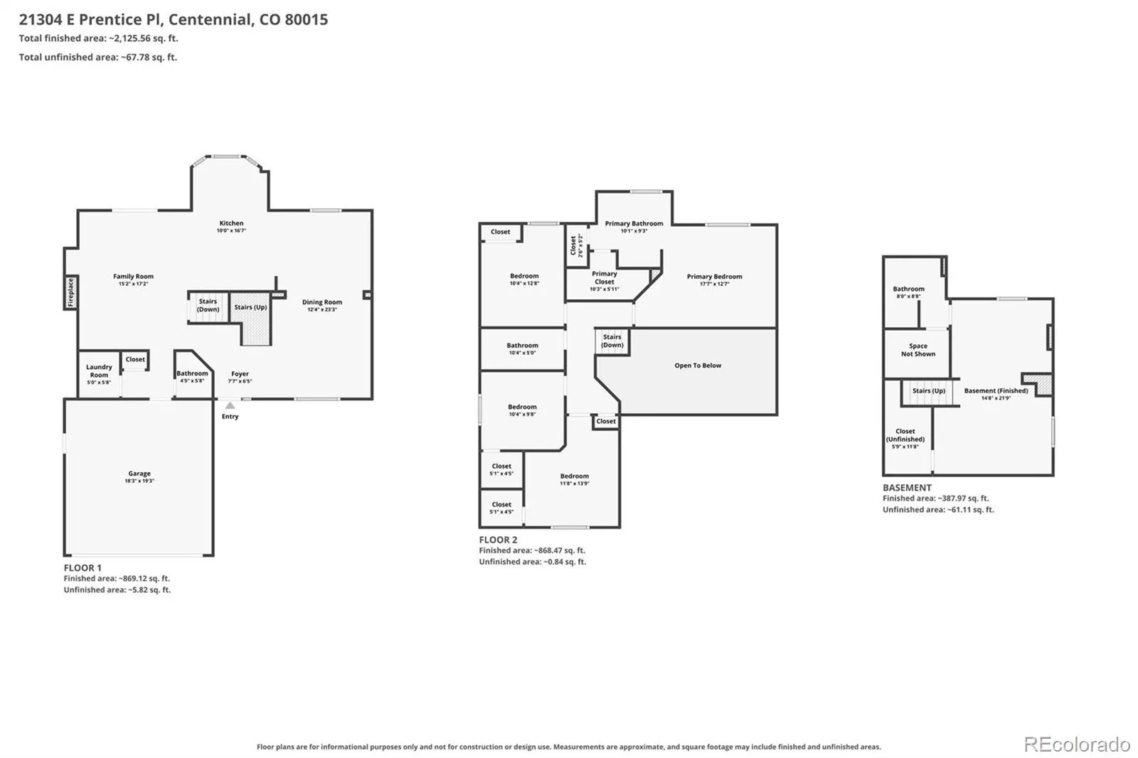 21304 E Prentice Place Centennial CO 80015 | MLS #REC9931067 08142026142204 1600 36