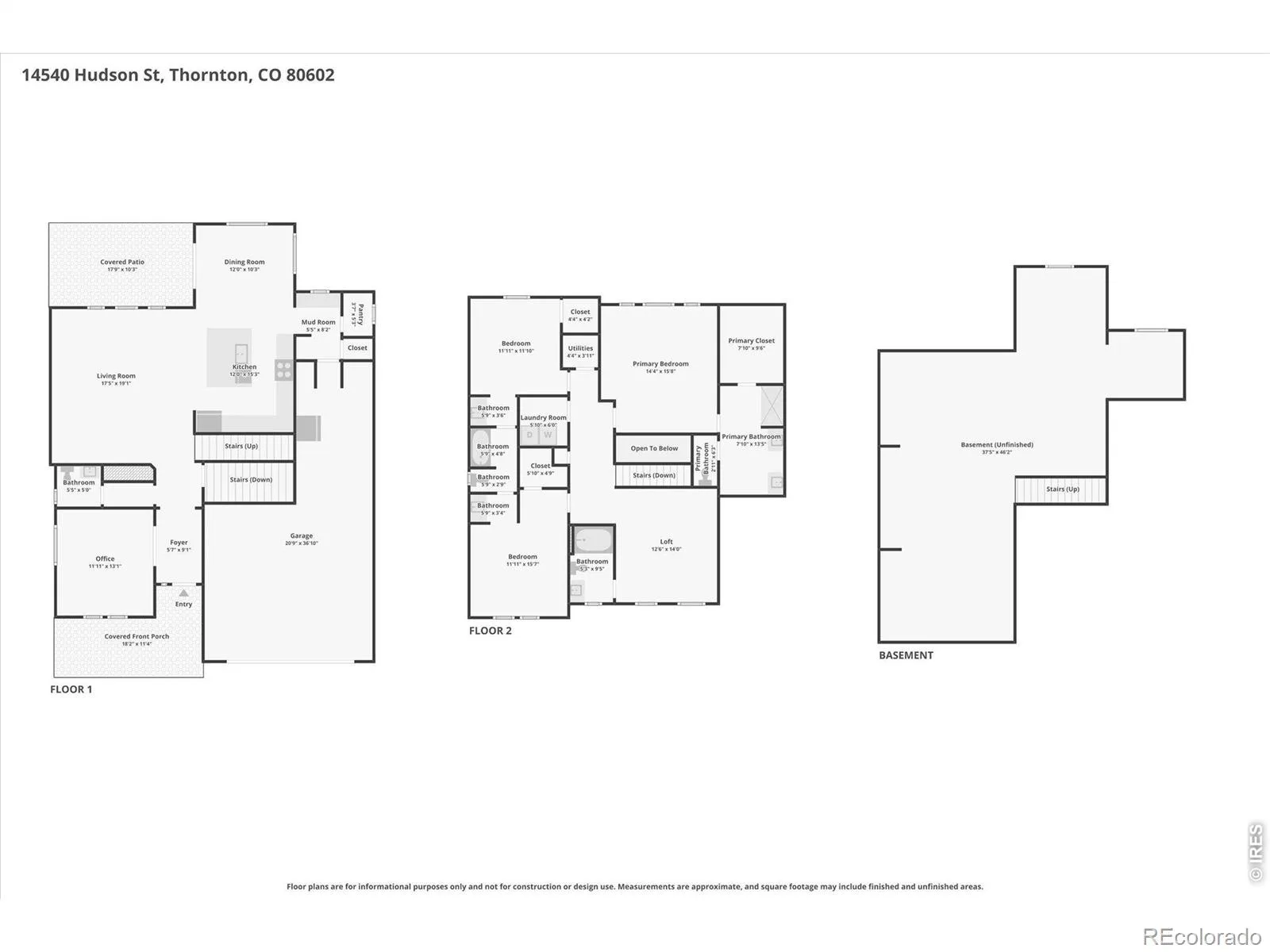 14540 Hudson Street Thornton CO 80602 | MLS #RECIR1061454 06262026022318 1600 36