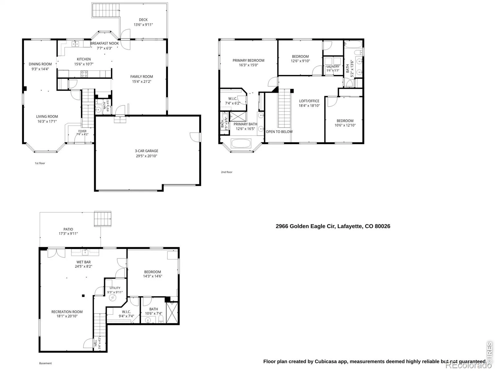 2966 Golden Eagle Circle Lafayette CO 80026 | MLS #RECIR1065162 07302026005602 1600 48