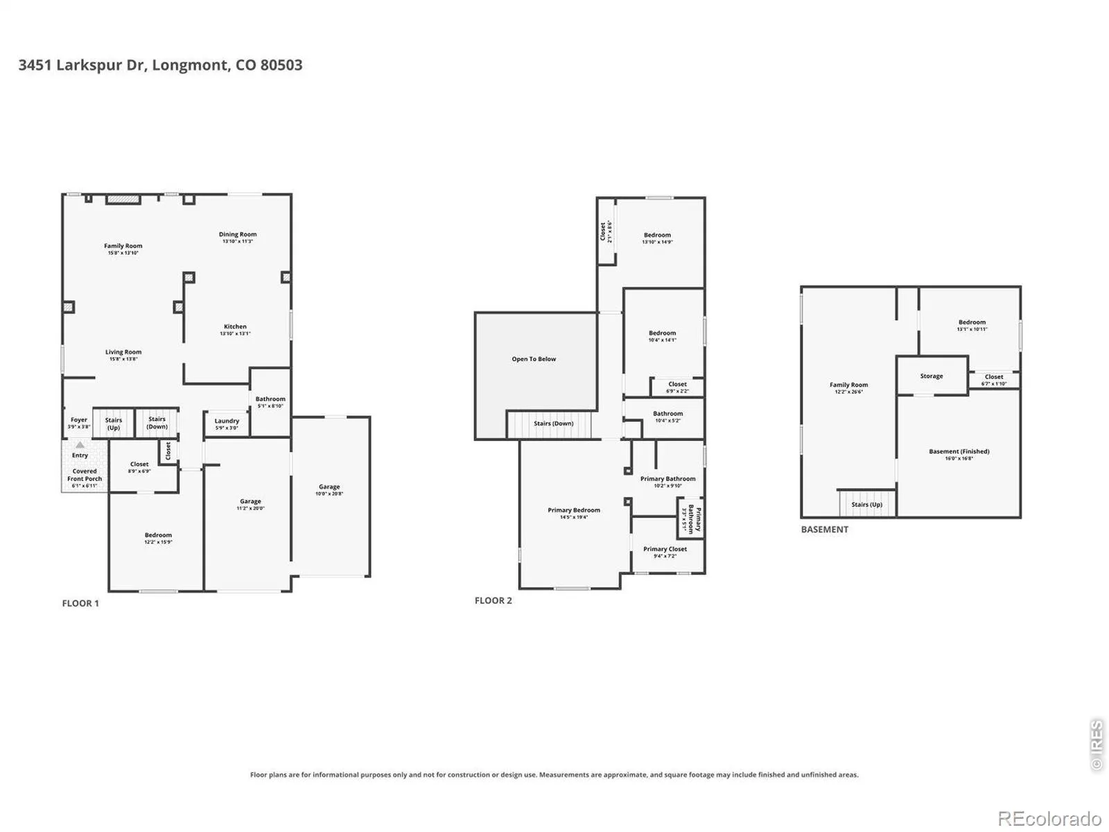 3451 Larkspur Drive Longmont CO 80503 | MLS #RECIR1067470 08282026185725 1600 30